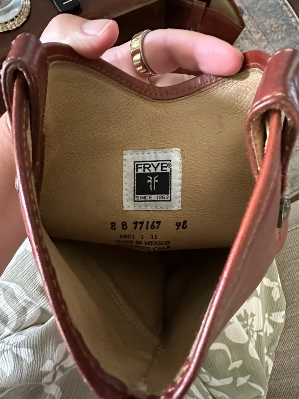 Frye “Melissa” Brown Leather Knee-High Riding Boots - Women - Picture 5 of 11